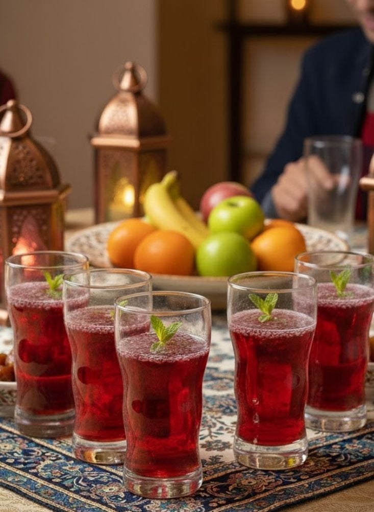 بريميم طقم أكواب شرب زجاجية شفافة طويلة مكوّن من ست قطع للعصائر والماء والإفطار - Image 2